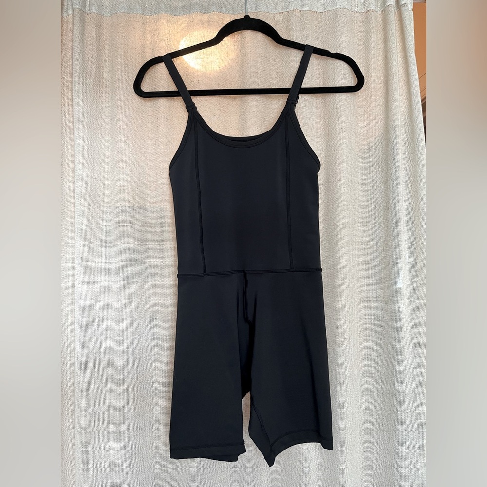 Zella Stretchy Black Jumper Biketard Bodysuit